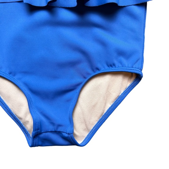 Kortni Jeane royal blue peplum style swimsuit bottoms size 4/5 - Picture 4 of 12